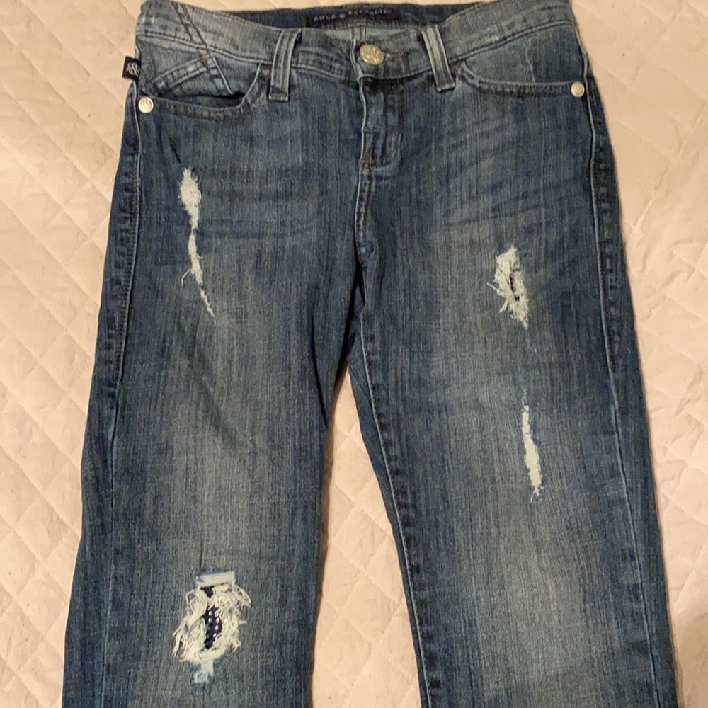 Rock & Republic Berlin distressed rhinestone